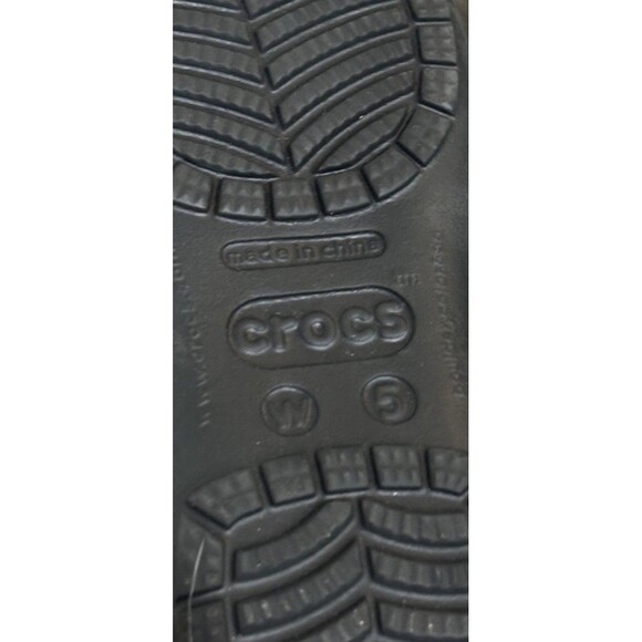 Crocs Cleo II Sandal Womens Size 5 Black Double Strap Slide Slingback Beach - Picture 6 of 6